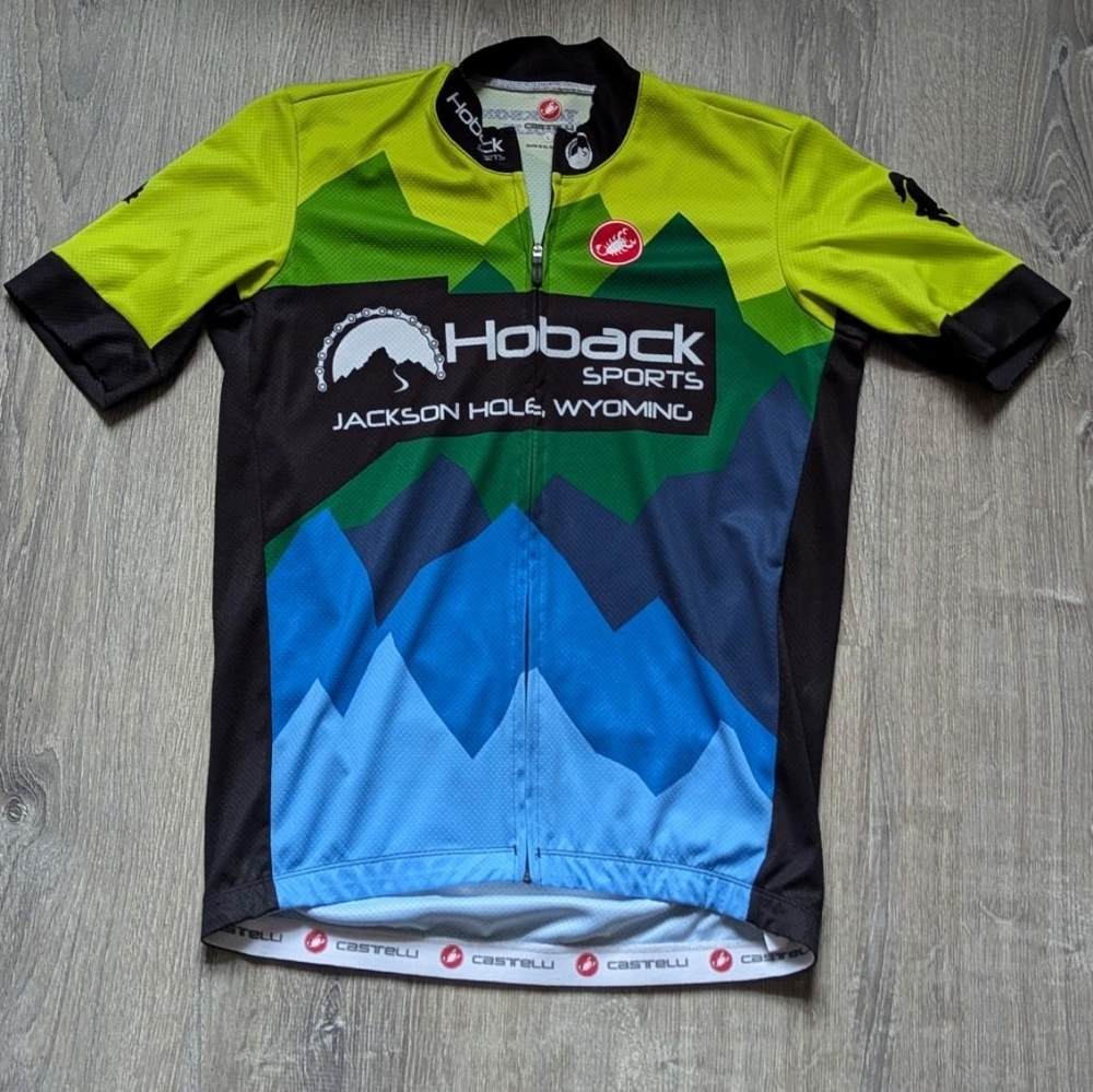 Castelli Hoback Sports Jackson Hole Wyoming Cycling Sport Jersey Size Women's L